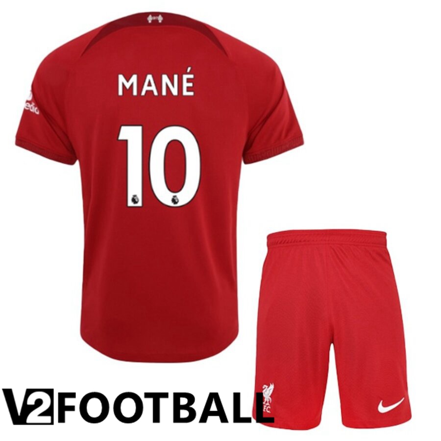 FC Liverpool（MANE 10）Kids Home Shirts 2022/2023