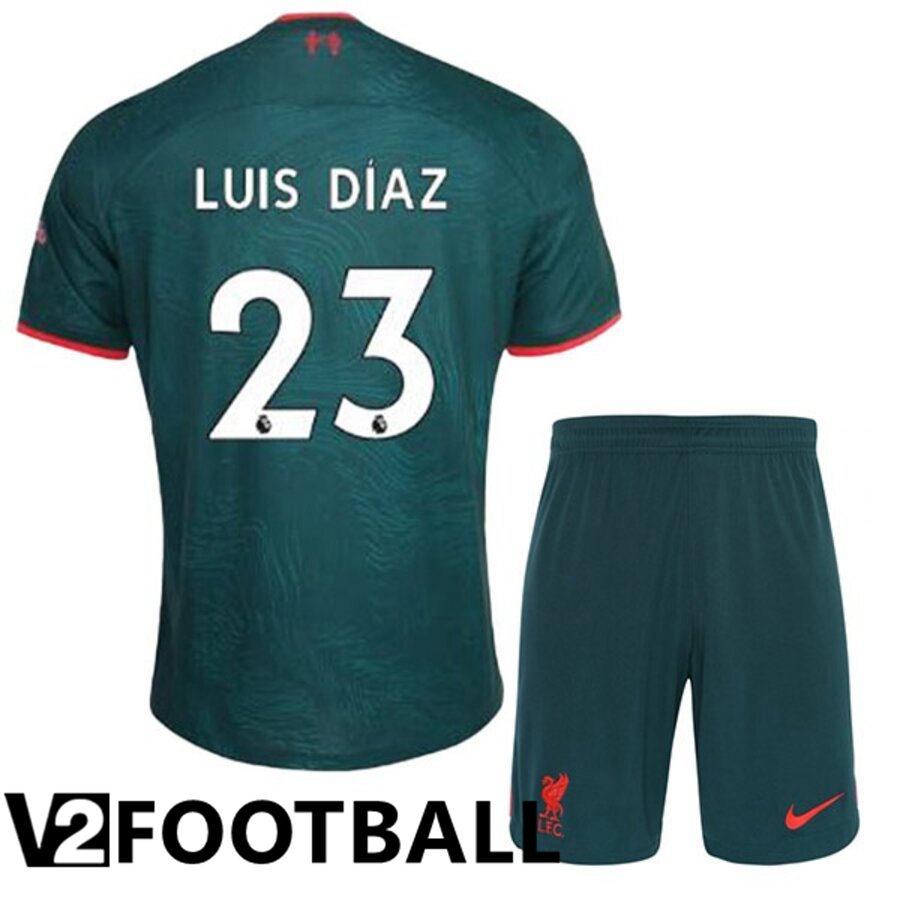 FC Liverpool（LUISDIAZ 23）Kids Third Shirts 2022/2023