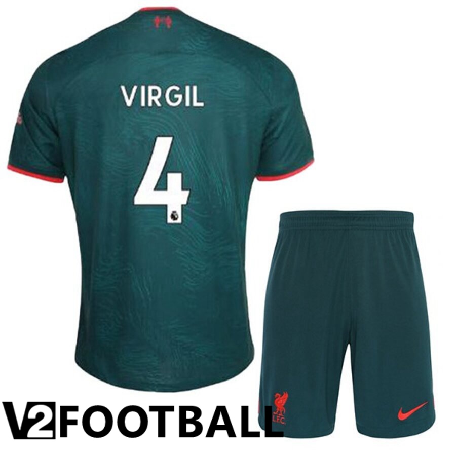 FC Liverpool（VIRGIL 4）Kids Third Shirts 2022/2023