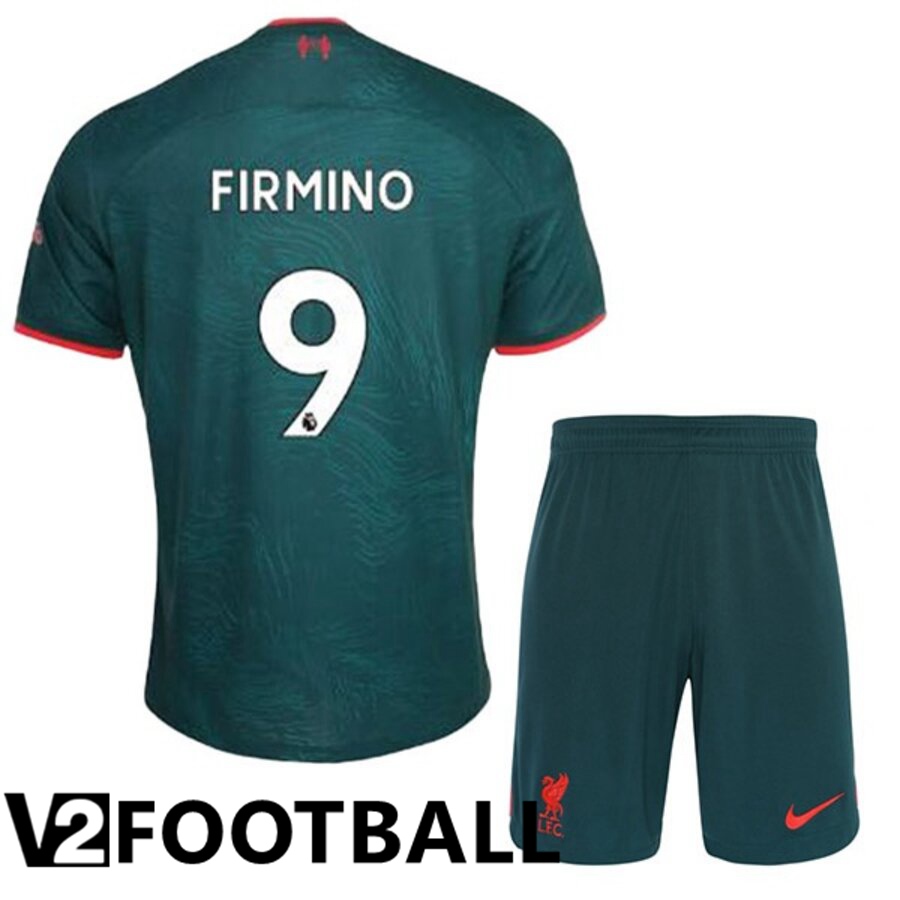 FC Liverpool（FIRMINO 9）Kids Third Shirts 2022/2023