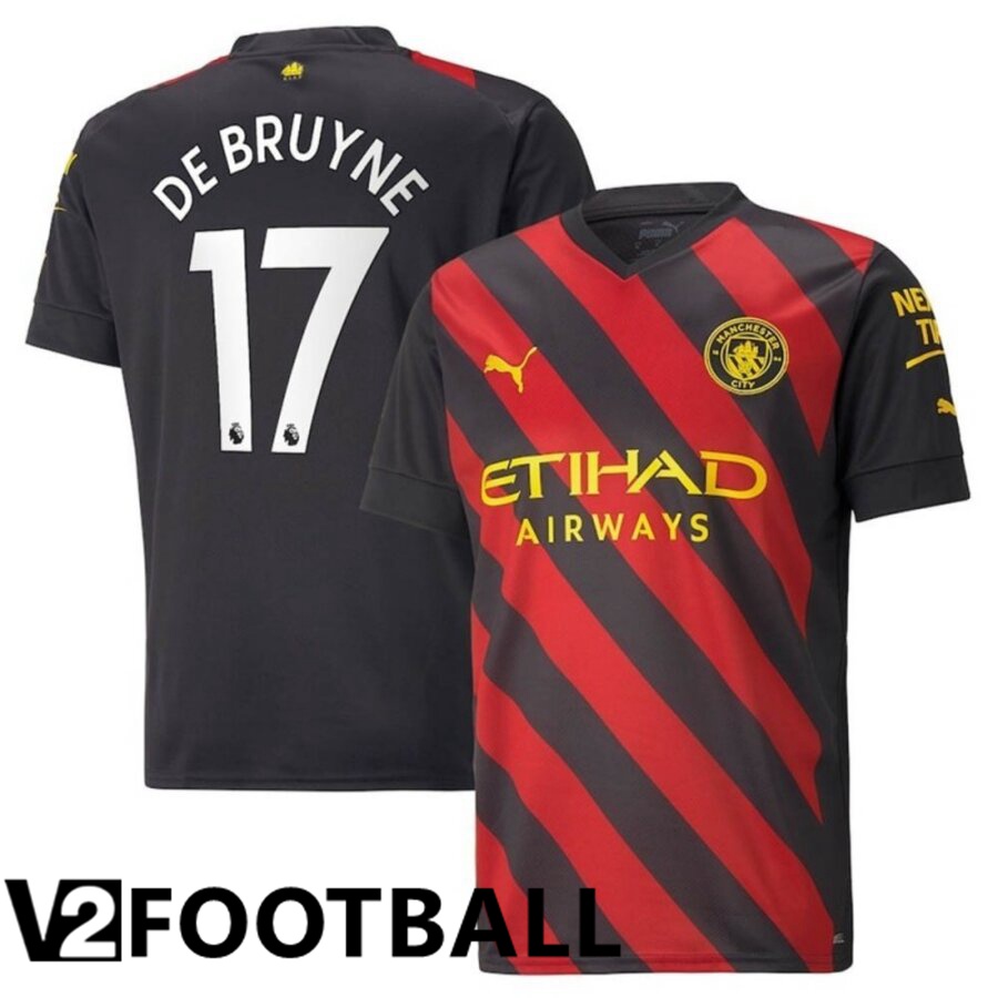 Manchester City（DEBRUYNE 17）Away Shirts 2022/2023