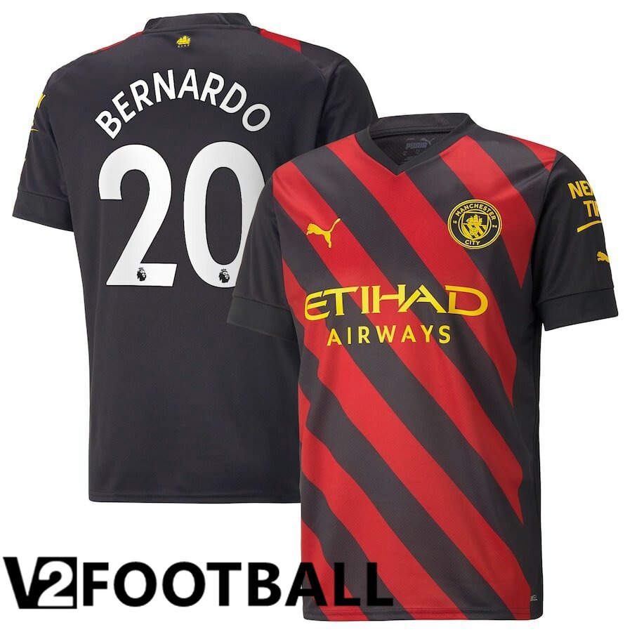 Manchester City（BERNARDO 20）Away Shirts 2022/2023