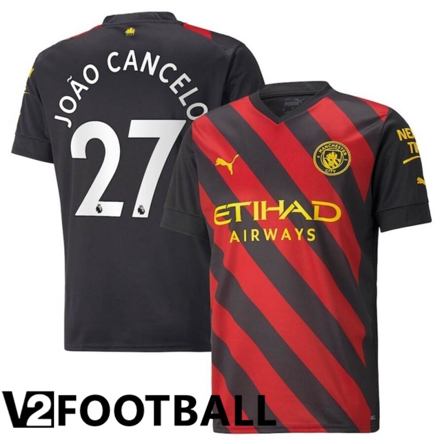 Manchester City（JOAO CANCELO 27）Away Shirts 2022/2023