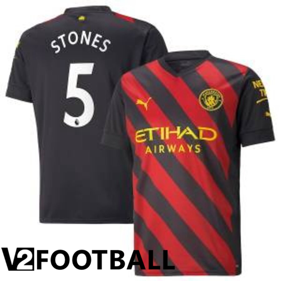 Manchester City（STONES 5）Away Shirts 2022/2023