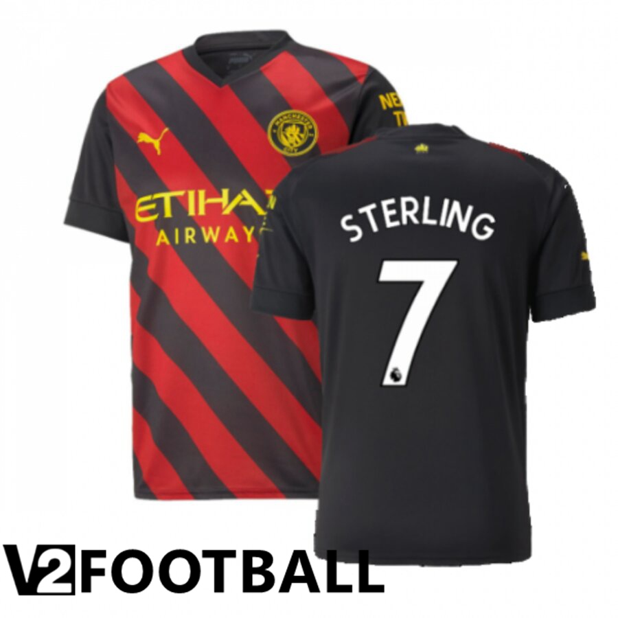 Manchester City（STERLING 7）Away Shirts 2022/2023