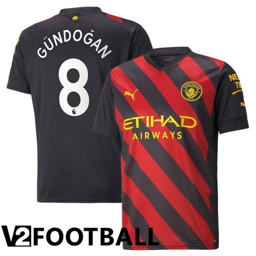 Manchester City（GUNDOGAN 8）Away Shirts 2022/2023
