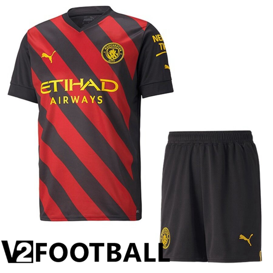 Manchester City Kids Away Shirts 2022/2023