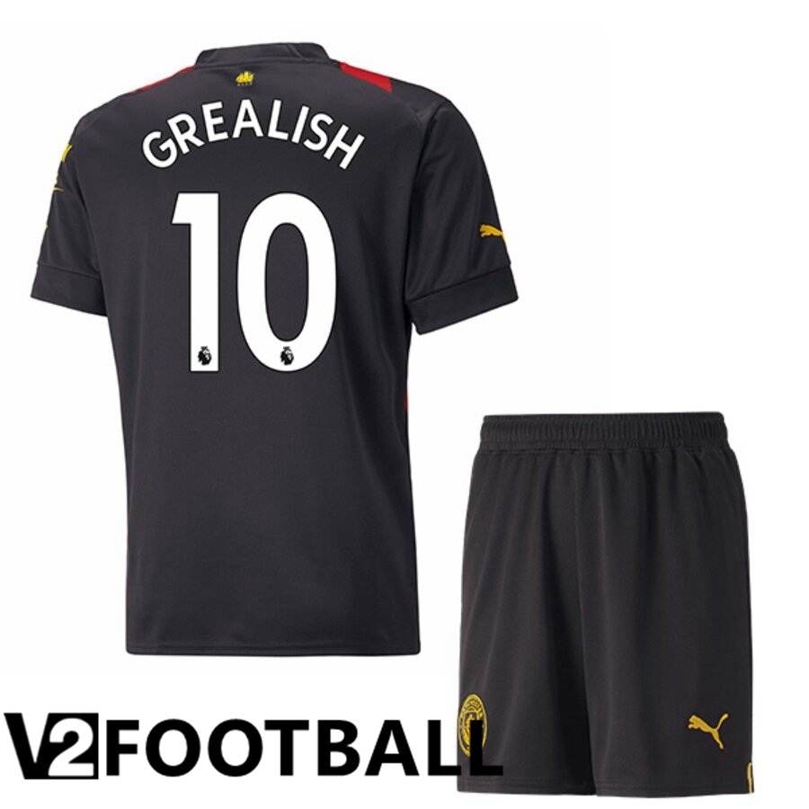 Manchester City（GREALISH 10）Kids Away Shirts 2022/2023