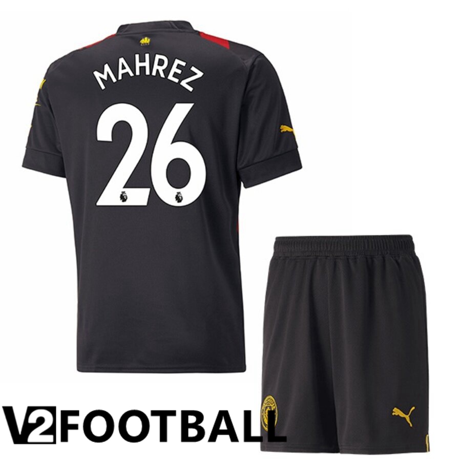 Manchester City（MAHREZ 26）Kids Away Shirts 2022/2023