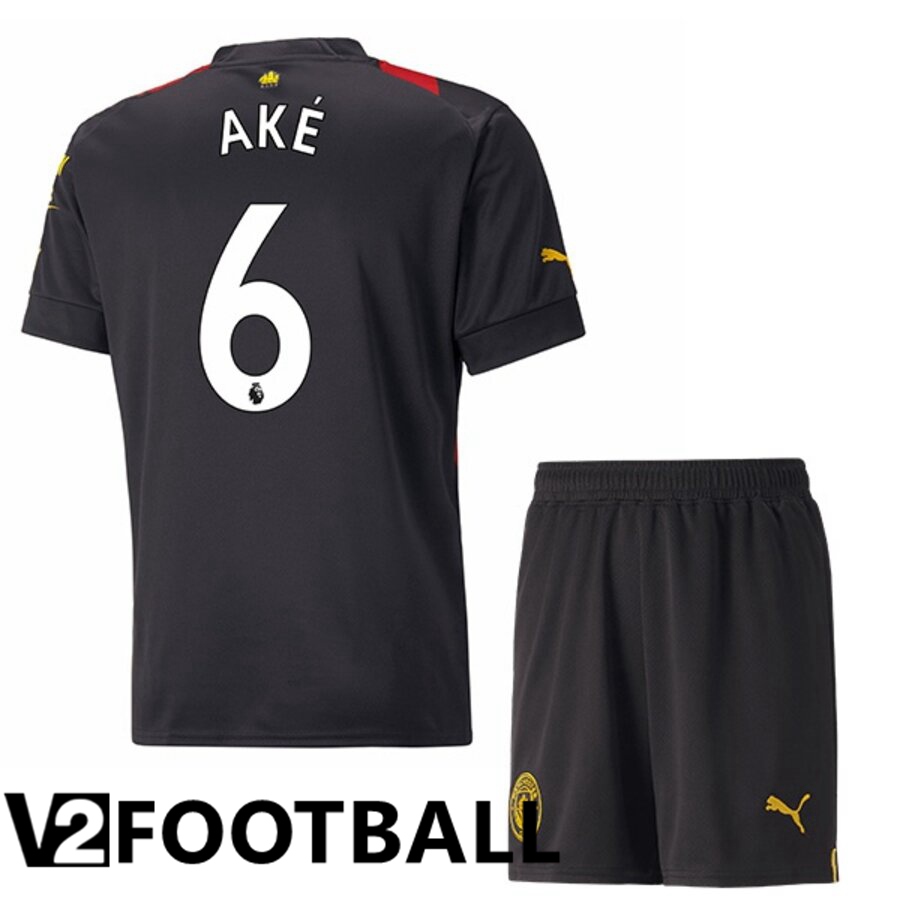 Manchester City（AKE 6）Kids Away Shirts 2022/2023