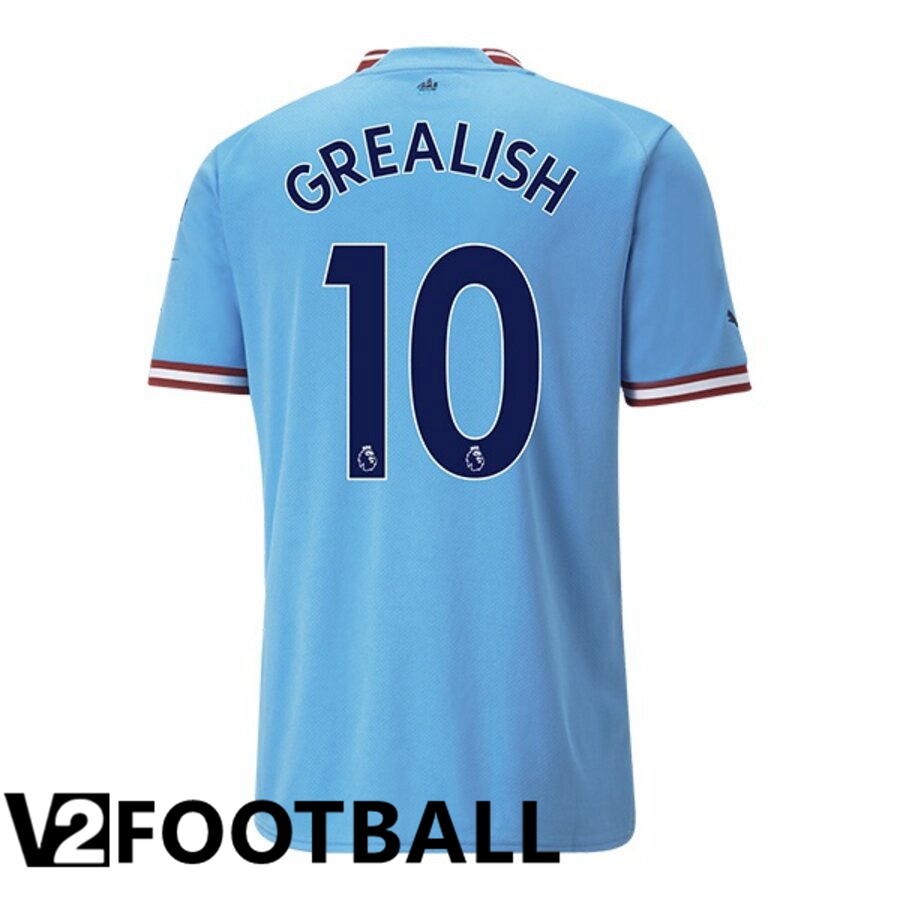 Manchester City（GREALISH 10）Home Shirts 2022/2023