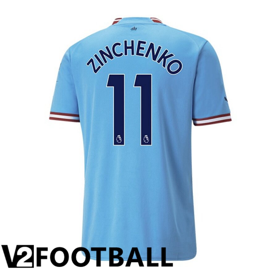 Manchester City（ZINCHENKO 11）Home Shirts 2022/2023