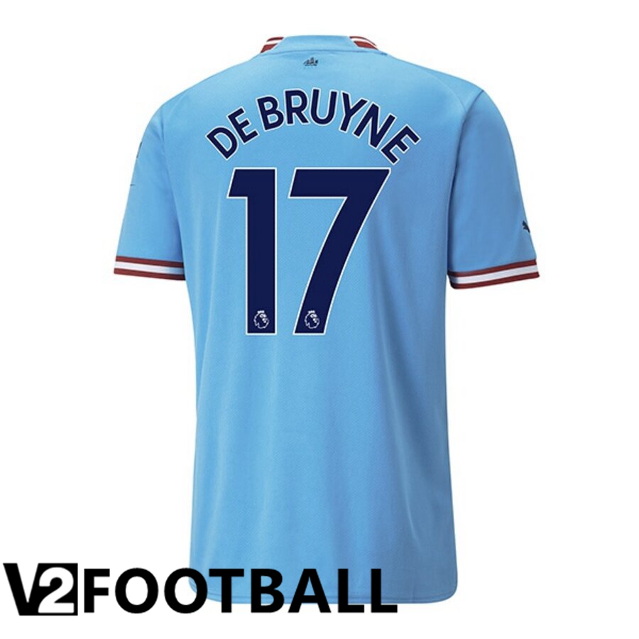 Manchester City（DEBRUYNE 17）Home Shirts 2022/2023
