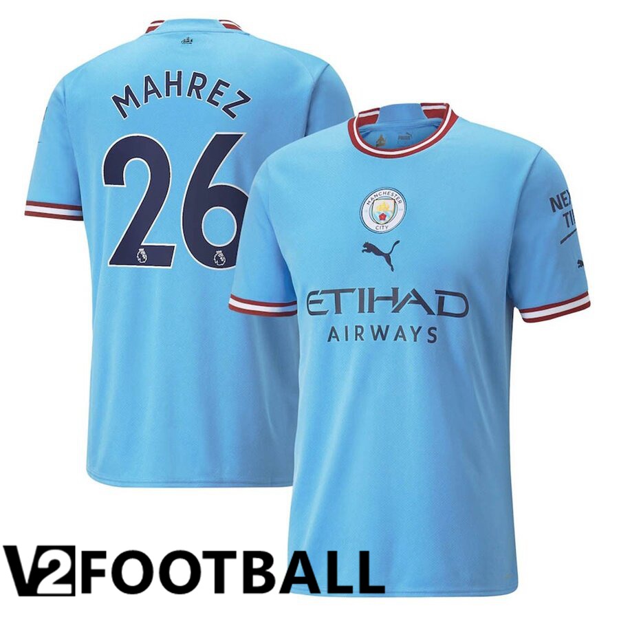 Manchester City（MAHREZ 26）Home Shirts 2022/2023