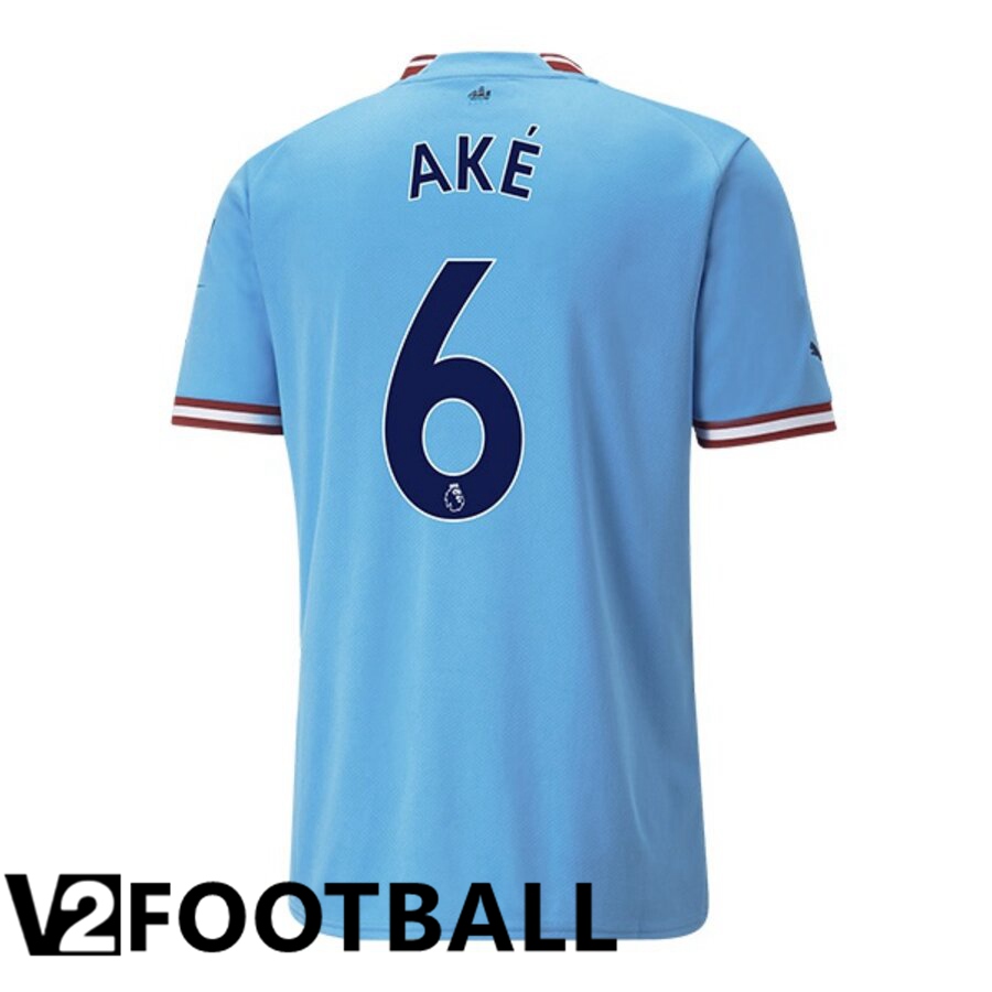 Manchester City（AKE 6）Home Shirts 2022/2023