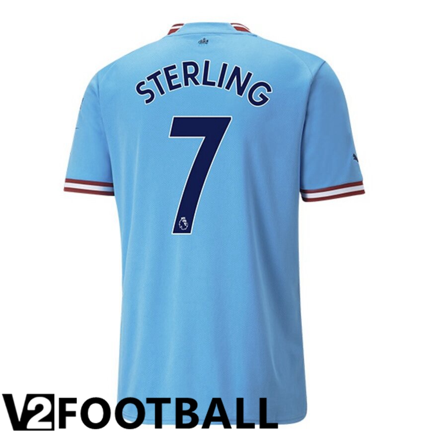 Manchester City（STERLING 7）Home Shirts 2022/2023
