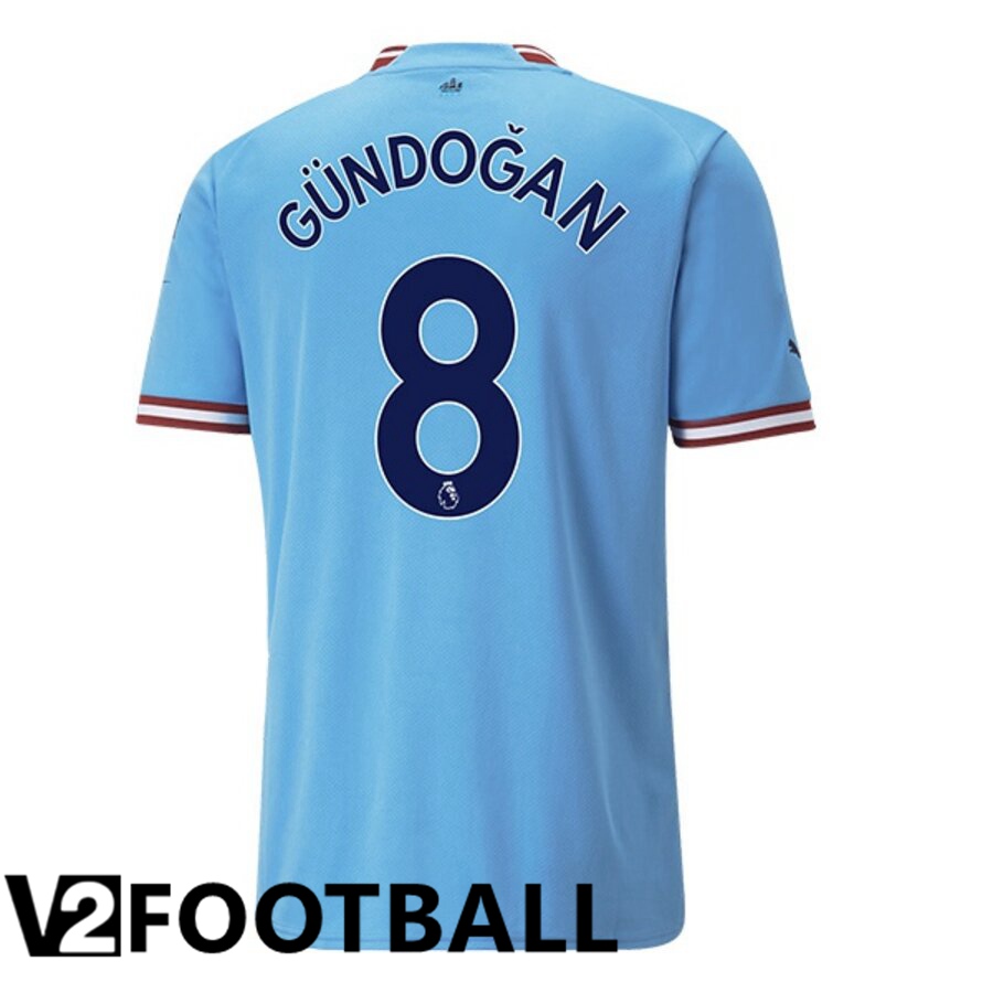 Manchester City（GUNDOGAN 8）Home Shirts 2022/2023