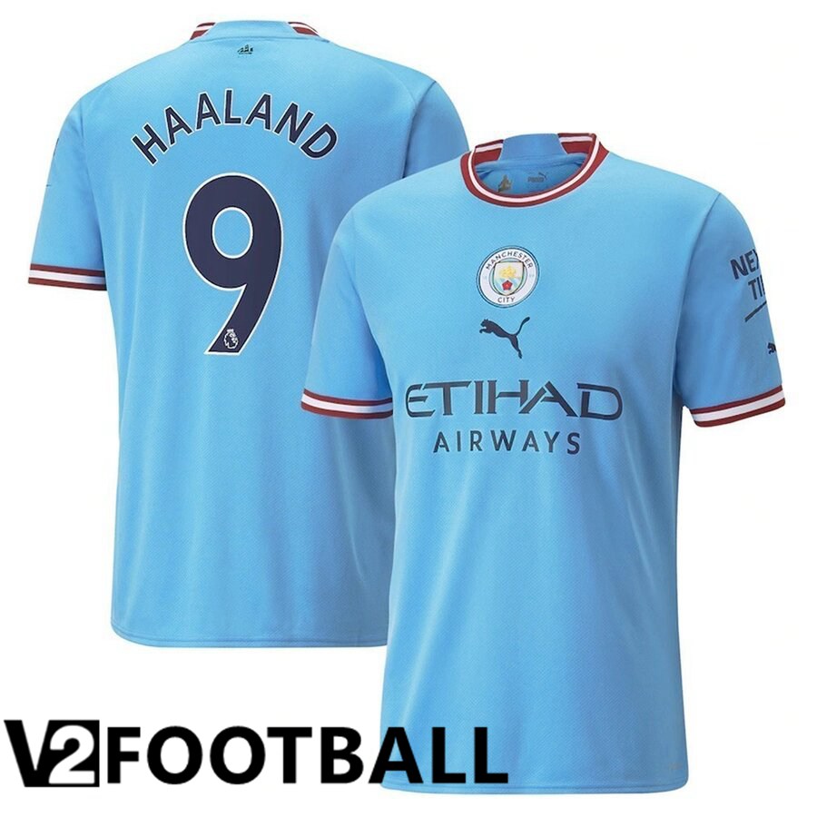 Manchester City（HAALAND 9）Home Shirts 2022/2023