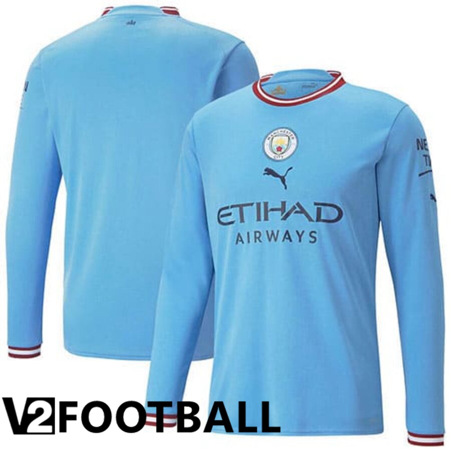 Manchester City Home Shirts Long sleeve 2022/2023