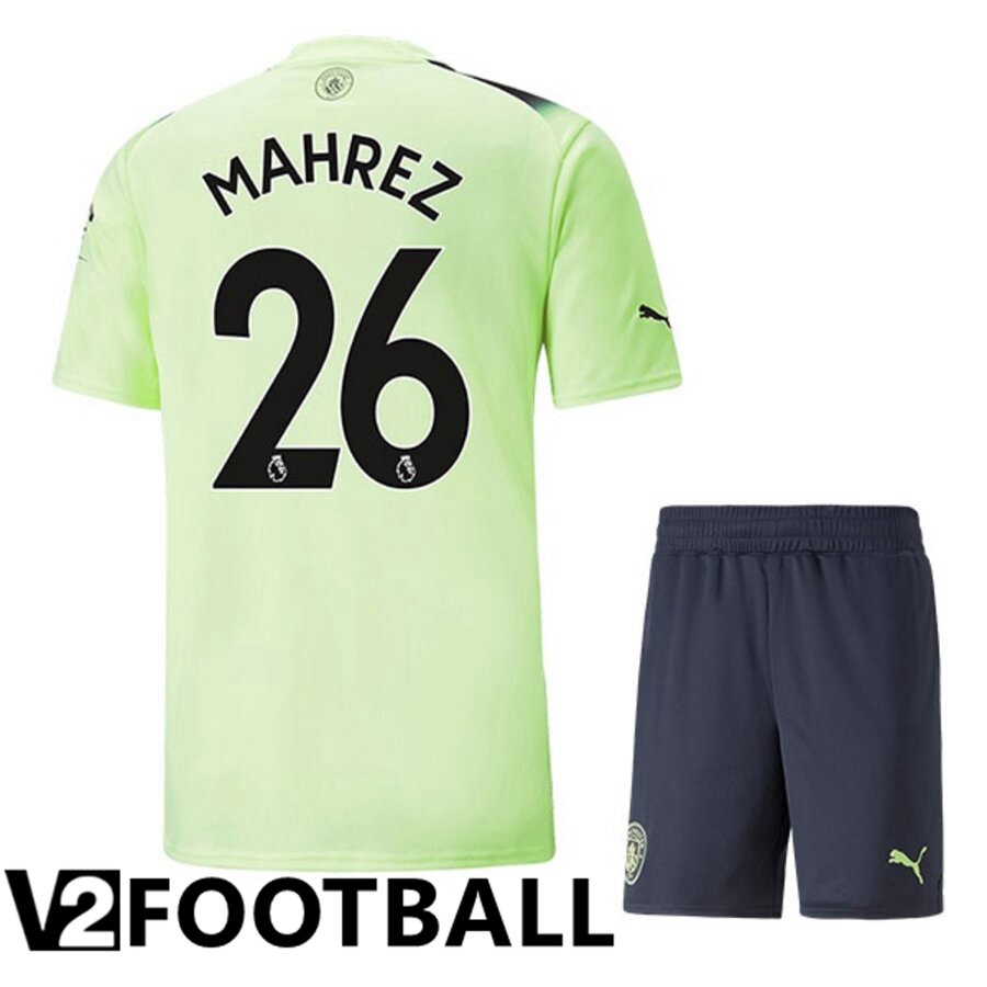 Manchester City（MAHREZ 26）Kids Third Shirts 2022/2023