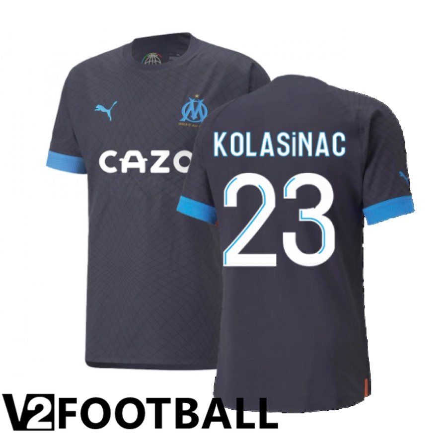 Olympique Marseille (Kolasinac 23) Away Shirts 2022/2023