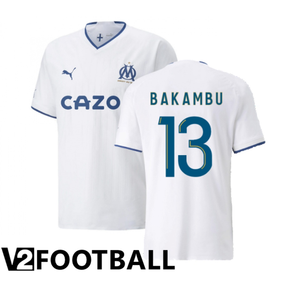 Olympique Marseille (Bakambu 13) Home Shirts 2022/2023