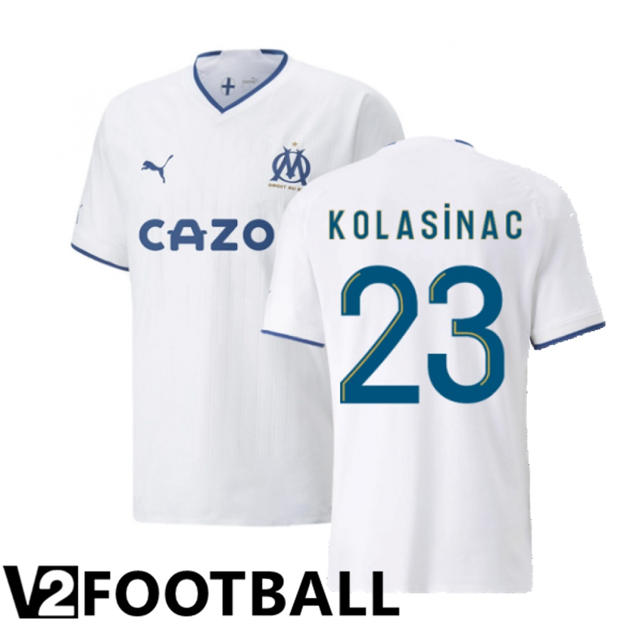 Olympique Marseille (Kolasinac 23) Home Shirts 2022/2023