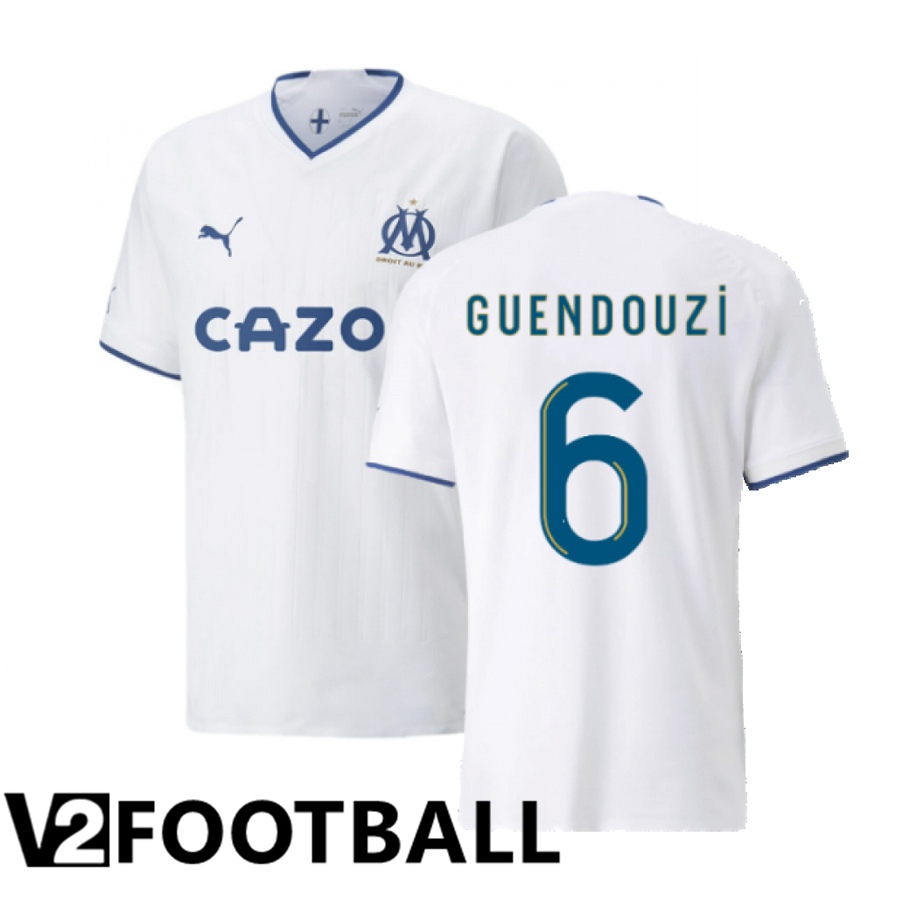 Olympique Marseille (Guendouzi 6) Home Shirts 2022/2023