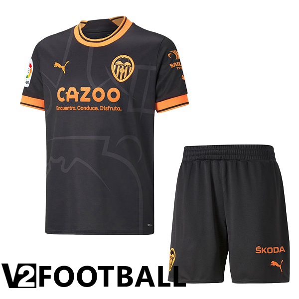 Valencia CF Kids Away Shirts Black 2022/2023