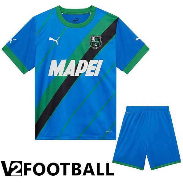 US Sassuolo Kids Third Shirts Blue 2022/2023