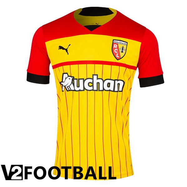 RC Lens Home Shirts Yellow Red 2022 2023