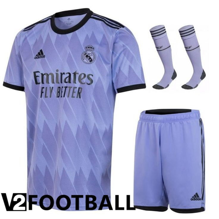 Real Madrid Away Shirts (Shorts + Sock) 2022/2023