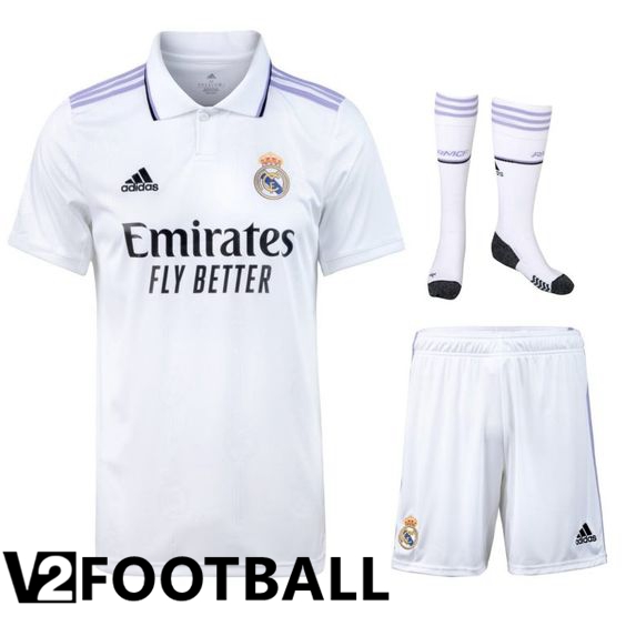 Real Madrid Home Shirts (Shorts + Sock) 2022/2023