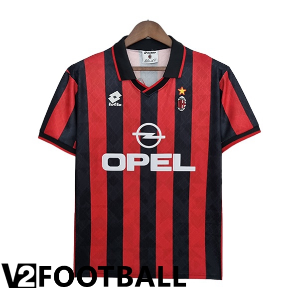 AC Milan Retro Home Shirts Red 1995-1996