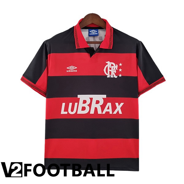 Flamengo Retro Home Shirts Red Black 1992-1993