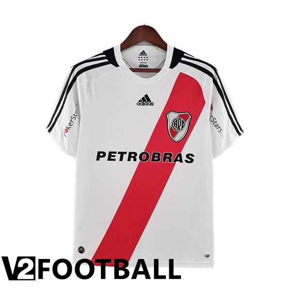 River Plate Retro Home Shirts White Red 2009-2010