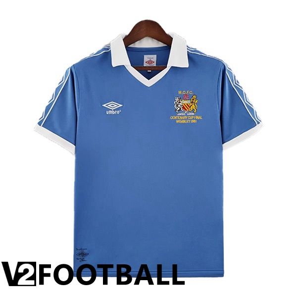 Manchester City Retro Home Shirts Blue 1981-1982
