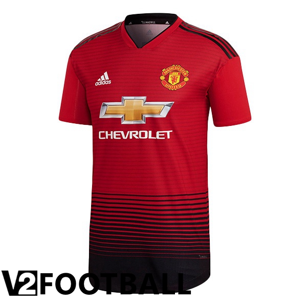 Manchester United Retro Home Shirts Red Black 2018-2019