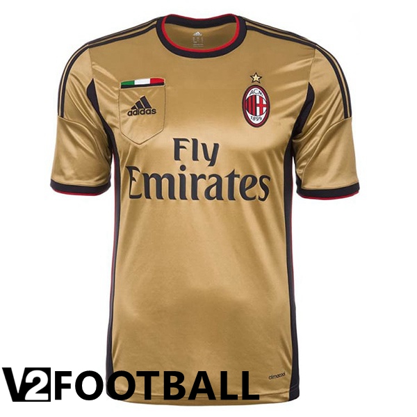 AC Milan Retro Third Shirts Yellow 2013-2014