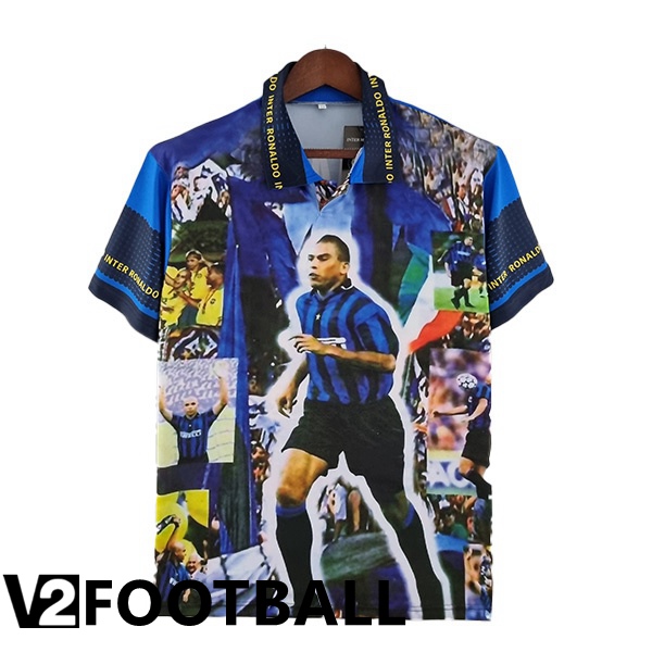 Inter Milan Ronaldo Retro Shirts Blue 1997-1998