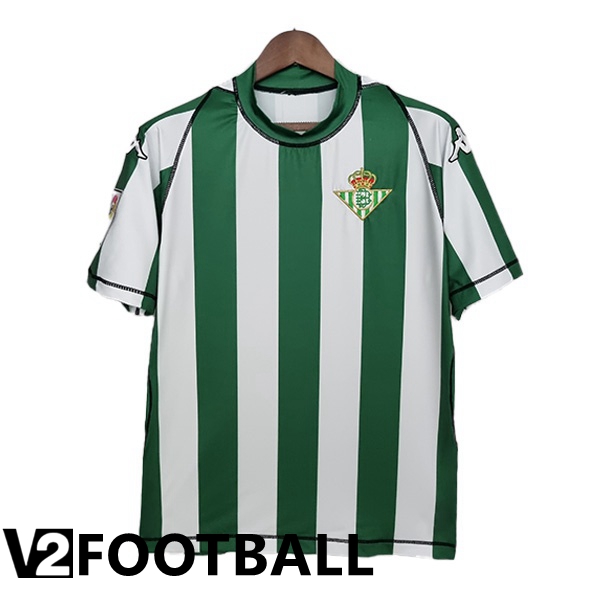 Real Betis Retro Home Shirts Green White 2003-2004