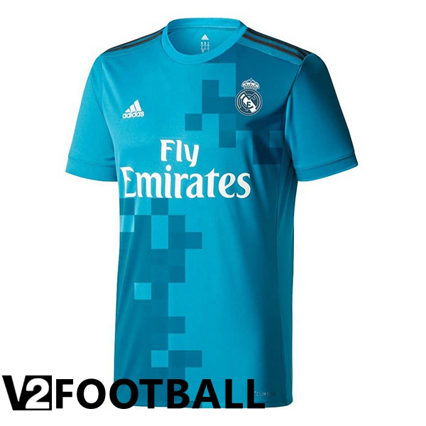 Real Madrid Retro Third Shirts Blue 2017-2018