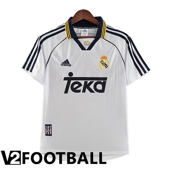 Real Madrid Retro Home Shirts White 2000