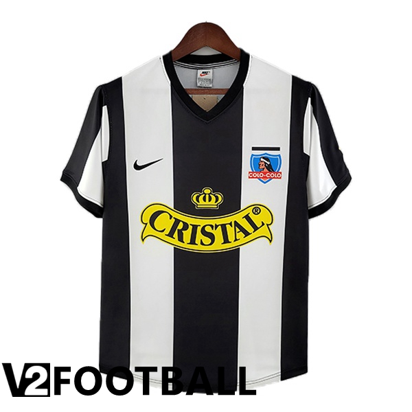 Colo-Colo Retro Third Shirts Black White 1993