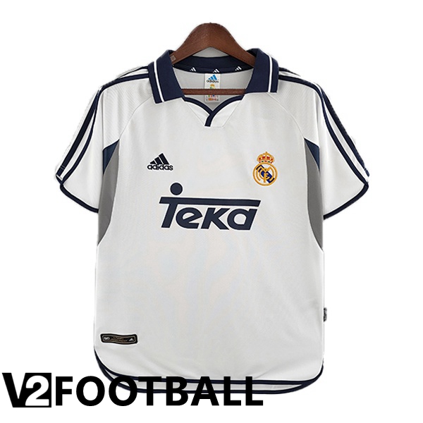 Real Madrid Retro Home Shirts White 2000-2001