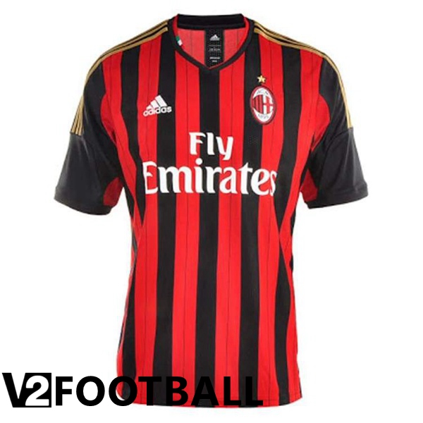 AC Milan Retro Home Shirts Red 2013-2014