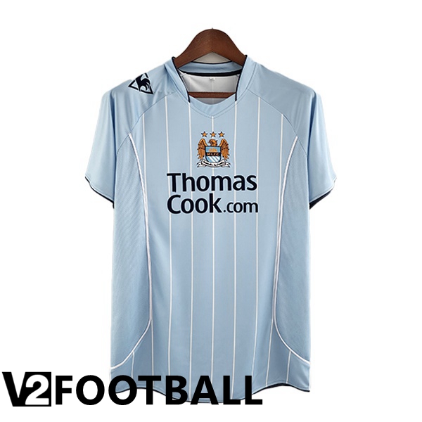 Manchester City Retro Home Shirts Blue 2008-2009
