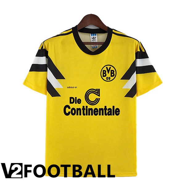 Borussia Dortmund Retro Home Shirts Yellow 1989