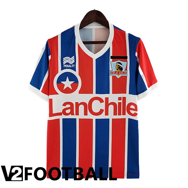 Colo-Colo Retro Away Shirts Blue Red 1986