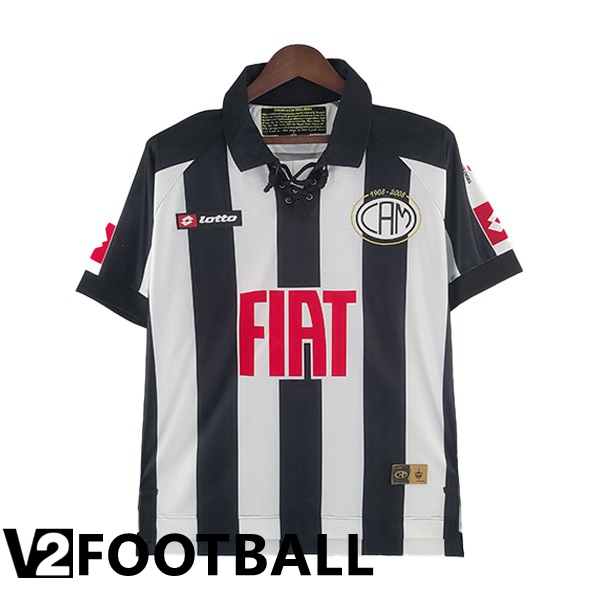 Atletico Mineiro Retro Home Shirts Black White 2008